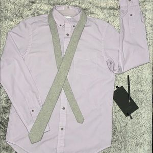 Old Navy Slim Fit Lilac Button Up